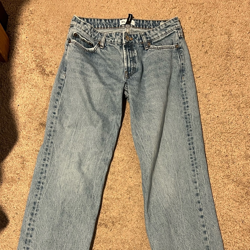 Zara Light Blue Relaxed Men's Jeans